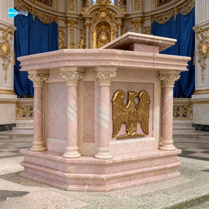 Pupitre d'autel religieux <span class=keywords><strong>en</strong></span> marbre noir <span class=keywords><strong>naturel</strong></span> <span class=keywords><strong>de</strong></span> style occidental, <span class=keywords><strong>table</strong></span> <span class=keywords><strong>de</strong></span> pupitre du Pape - Product Image 4