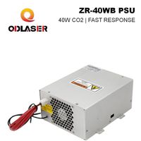 QDLASER ZRSUNS ZR-40WB 40W CO2 Laser Power Supply 110V 220V untuk 30W-50W Tabung Kaca K40 Suku Cadang Mesin Pemotong Ukiran