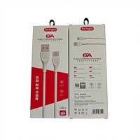 Câble de charge rapide A-C 1m PVC 6A USB vers Type-C avec conducteur en cuivre composite pour téléphones portables, tablettes, ordinateurs portables, voiture