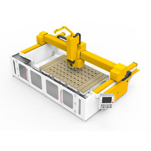 Pont entièrement automatique 5 axes scie pierre <span class=keywords><strong>CNC</strong></span> routeur marbre découpeuse 45 degrés tuile coupe pierre tombale gravure <span class=keywords><strong>Machine</strong></span> - Product Image 5