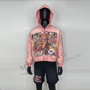 Мужская уличная толстовка на молнии с принтом - Product Image 5