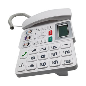 Téléphone <span class=keywords><strong>fixe</strong></span> sans fil <span class=keywords><strong>4G</strong></span> GSM FWP, téléphone de bureau pour les personnes âgées, grands claviers - Product Image 3