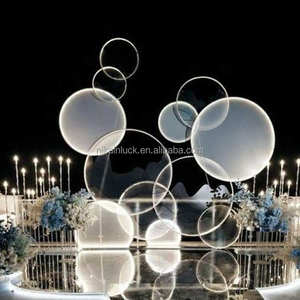 Support de fond rond en <span class=keywords><strong>métal</strong></span> pour décoration de mariage et d'événement NIKA - Product Image 5