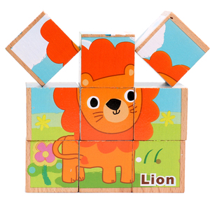 En 2020 <span class=keywords><strong>amazon</strong></span> mejor-Venta de jardín de infantes de madera bloques de edificio animales seguro 3D de <span class=keywords><strong>la</strong></span> educación de los niños j - Product Image 6