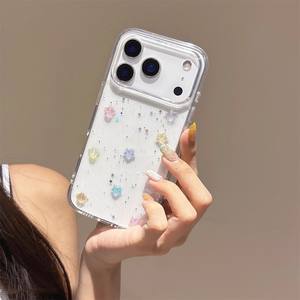 Funda de Teléfono Transparente con Purpurina de Estrellas 3D Luminosas de Lujo para <span class=keywords><strong>iPhone</strong></span> 17 16 15 14 13 12 <span class=keywords><strong>11</strong></span> Pro Max, Carcasa Protectora Anti-Golpes - Product Image 2