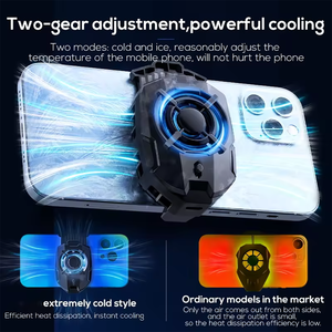 Hot bán chúng tôi di động điện thoại di động Cooler với ánh sáng màu xanh tản nhiệt cho chơi game chất bán dẫn người giữ điện thoại - Product Image 5