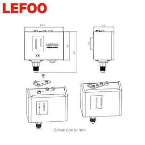 LEFOO LF55 interruptor de pressão da bomba de água com ajuste de alta qualidade e controle de pressão