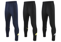 Pantalon de survêtement pour homme avec fermeture éclair pantalon de sport fitness pantalon de survêtement skinny pantalon de sport noir