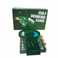 Jeu de boisson de fête mini terrain de golf ensemble de golf jeu de boisson