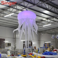 Ballon de méduse lumineux LED gonflable pour la décoration de fête