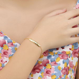 Cool Sweet Romance 925 Plata cinco estrellas circón estrella larga barra pulsera Starlight narrativa Girlish corazón joyería - Product Image 4