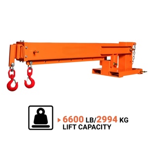 Grue de levage de 6600 lb, grue télescopique à <span class=keywords><strong>fourche</strong></span> robuste, accessoire de chariot élévateur <span class=keywords><strong>pour</strong></span> entrepôt - Product Image 1