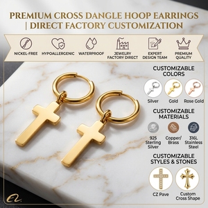 Pendientes <span class=keywords><strong>de</strong></span> Moda <span class=keywords><strong>de</strong></span> Acero Inoxidable Qings, Venta al por Mayor, Fabricación <span class=keywords><strong>de</strong></span> Joyería OEM ODM - Product Image 1