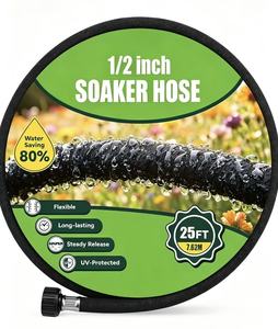 <span class=keywords><strong>Tubo</strong></span> <span class=keywords><strong>Irrigazione</strong></span> a Goccia in Gomma da 7,6 m (25FT) per Risparmio Idrico del 80% - Leggero, per Giardino, Prato, <span class=keywords><strong>Orto</strong></span>, Fiori e Frutteto - Product Image 1