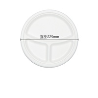 Oasis Design personnalisé Assiette à dîner jetable biodégradable de 9 pouces Vaisselle écologique