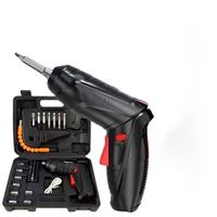 Ensemble de tournevis électrique à moteur à balais avec batterie lithium-ion entièrement automatique, mini perceuse manuelle 3,6 V, couple maximal de 4-6 Nm, 150-180 tr/min