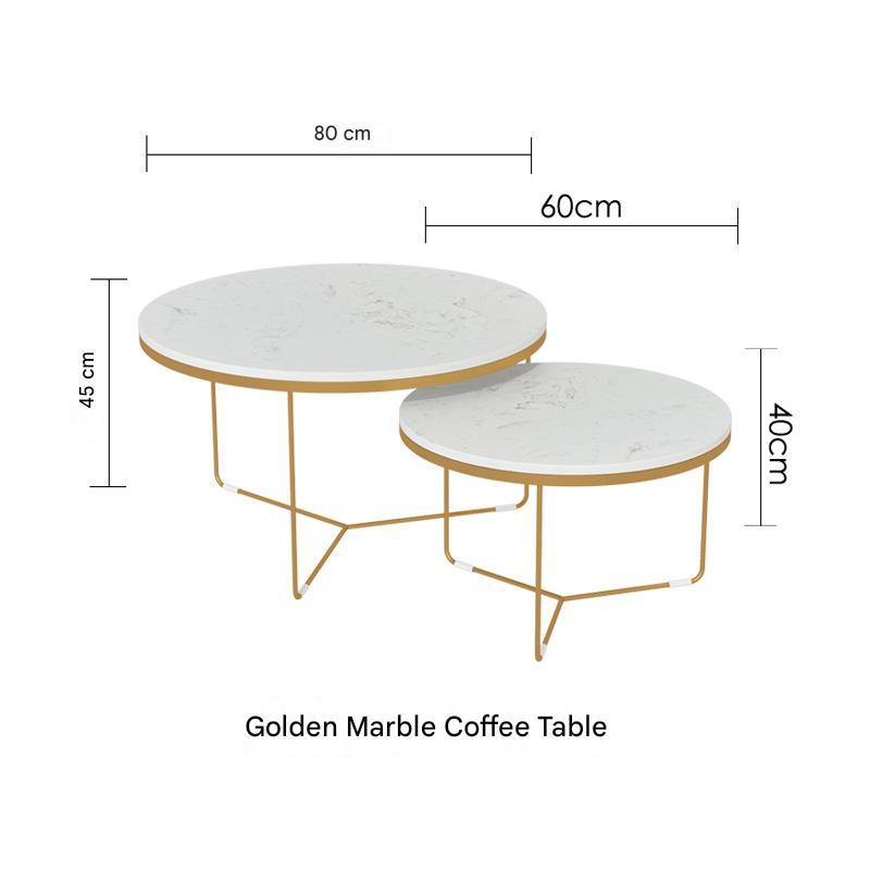White triangular coffee table