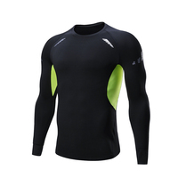 Pantalones de compresión para hombre de 5 piezas, conjunto de chaqueta de manga larga, traje deportivo para gimnasio