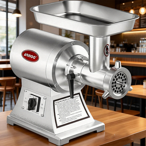 Nouvelle machine à hacher la viande électrique industrielle en acier inoxydable 304, hachoir à viande et mélangeur à viande commercial 750W 250kg/h - Product Image 1