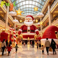 Modèle géant gonflable du Père Noël pour la décoration de centres commerciaux et les événements de Noël