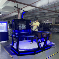 Simulateur de réalité virtuelle de tir MAKER pour parc d'attractions, plateforme de marche interactive 9D, jeu de tir VR 9D
