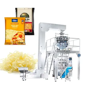 Automatic Vertical Round Cheese Packing Machine Shredded Grated Cheese Packaging Machine