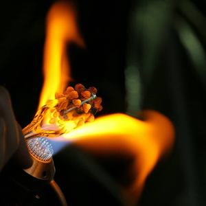 Murano Glass kulptur Art Glass Collection Hohe Spitze Orange Gelb Große Heims kulptur für den Garten im Freien - Product Image 3