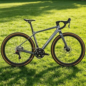 Vélo de gravier en carbone 13 vitesses avec transmission électronique sans fil, freins à disque hydrauliques, roues en aluminium 700x40C, léger et intégré - Product Image 6
