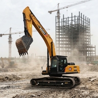 Excavatrice sur chenilles SANY SY365 d'occasion, 36T, faible nombre d'heures de travail, machine hydraulique reconditionnée, pompe Isuzu Kawasaki pour travaux routiers