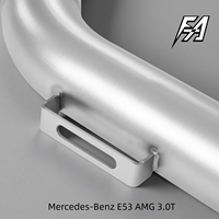 Pour Mercedes E53 AMG 3.0T 2021 système d'échappement queue moyenne haute performance chat arrière tuyau d'échappement soupape électrique silencieux d'échappement