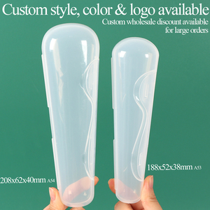 SUNSHING <b>Kids</b> Training Chopsticks <b>Box</b> Silicone Infant Spoon Holder Custom PP Cutlery <b>Storage</b> Container Baby Utensils Travel Case - Product Image 3