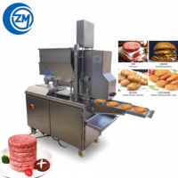 Nouvelle machine à galettes hydraulique de type ceinture pour galettes de poisson de forme irrégulière, certifiée sécurité, pour usine alimentaire