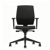 Chaise de bureau moderne en tissu pour étudiants et personnel, chaise de bureau ergonomique compacte pour la maison et le bureau, chaise pivotante de petite taille