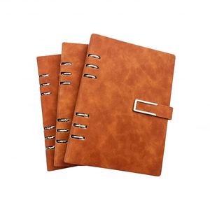 2026 Trending Customized A5 Loose Leaf Hardcover PU Leather Journal <b>Lined</b> Thick High Quality Innerpages Personalized <b>Notebook</b> - Product Image 3