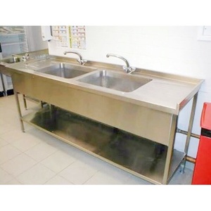 2025 Nuevo diseño Equipo <span class=keywords><strong>de</strong></span> <span class=keywords><strong>catering</strong></span> Fregadero <span class=keywords><strong>de</strong></span> restaurante Fregadero <span class=keywords><strong>de</strong></span> <span class=keywords><strong>cocina</strong></span> <span class=keywords><strong>de</strong></span> acero inoxidable comercial <span class=keywords><strong>de</strong></span> doble cuenco con drenaje - Product Image 4