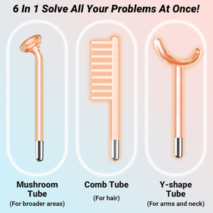 <span class=keywords><strong>6</strong></span> trong <span class=keywords><strong>1</strong></span> tần số cao Violet Facial máy cầm tay cầm tay điện trị liệu Wand - Product Image 4