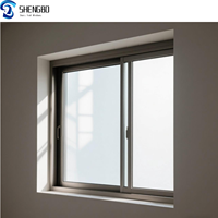Modernes Luxuriöses Aluminium-Legierungs-Doppelglas Dreispuriges Schiebefenster Wasserdicht Schalldicht für Keller Wohnzimmer Küche