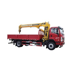 Grue montée sur camion Shacman 8T LHD RHD pour la manutention et la livraison de marchandises en milieu rural africain - Product Image 1
