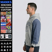 Sweat-shirts à capuche personnalisés avec logo, vêtements de sport, tissu écologique, coupe ample, pull-over lourd, sweat-shirt de sport pour hommes