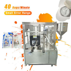 Machine de remplissage de sachets à double bec verseur pour ketchup, beurre, mayonnaise et sauces – Équipement d'emballage du fabricant - Product Image 1