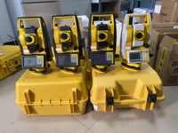 Station totale d'occasion GM52 de haute précision, indice de protection IP66, grossissement 32x, pour levés topographiques, incluant un prisme de 5000 m et un mât