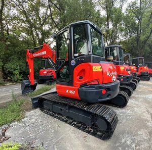 Mini-excavatrice sur chenilles d'occasion de 5 tonnes Kx163 pour Kubota, source japonaise, avec moteur principal et composants PLC - Product Image 6