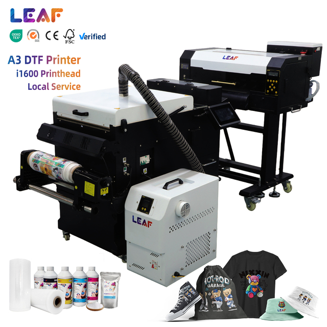 LEAF 12 Inch Dtf Printer with Shaker and Dryer I1600 Heads Printing Machine Transfer Pet Film Digital Print DTF Printer