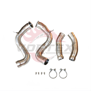 Tubo de Escape de Alto Flujo Vortex de 3 Pulgadas para Mercedes-Benz AMG W205 C63 4.0L, Acero Inoxidable 304, Pulido Espejo, Alto Rendimiento - Product Image 1