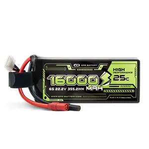 16000mah 6S Lipo बैटरी 25C FVP गबन बैटरी के लिए 22.2V सूट