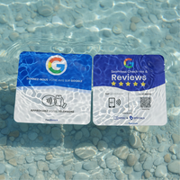 CLF CLF-C251211001 Etiqueta RFID Reutilizable de Epoxi/Acrílico ISO 80x80mm, Tarjeta de PVC con Chip NTAG215, Mini Código QR NFC, 13.56MHz, Resistente al Agua, Control de Acceso