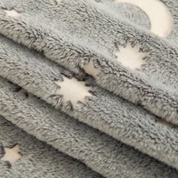 Couverture pour enfants en flanelle polaire tricotée, motif animal coloré, luminescente dans le noir, lavable en machine, pour toutes les saisons
