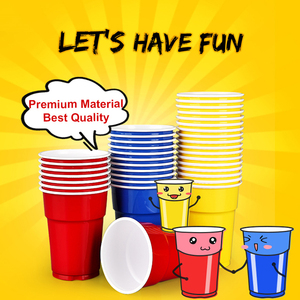 ओटर 6 औंस लाल पार्टी कप डिस्पोजेबल प्लास्टिक कोल्ड ड्रिंक कप - Product Image 2