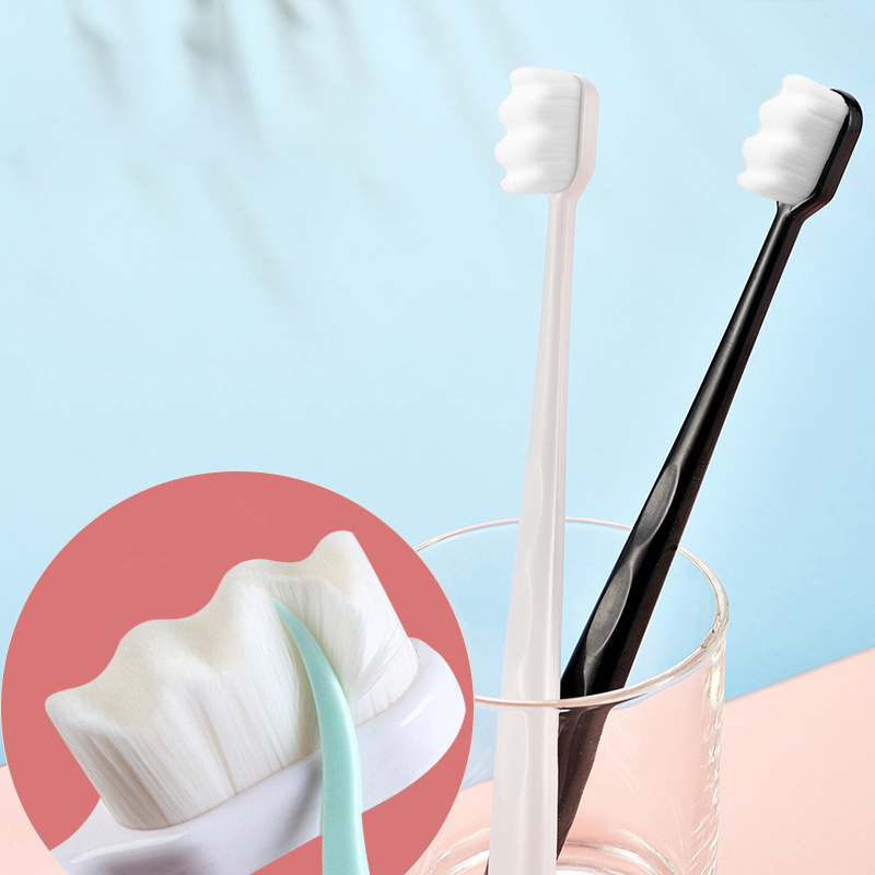Super Fine Soft Hair Eco-friendly Micro Nano Toothbrushes with 20,000 Ultra Soft Bamboo Charcoal Bristles