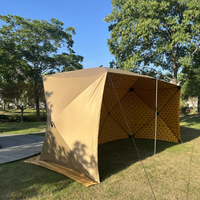 Tente pare-vent automatique Hubble arabe pour pique-nique et barbecue en extérieur, abri stable avec moustiquaire pour le camping et les campings-casernes